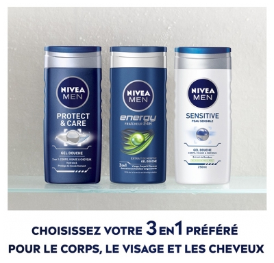 Nivea Men Hydro Care Gel Douche 3en1 500 ml
