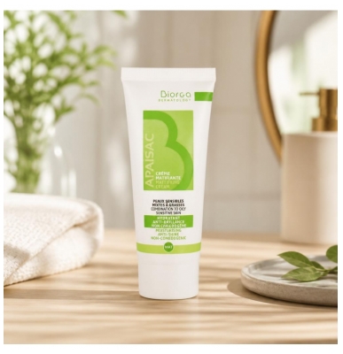 Apaisac Biorga Crème Matifiante Mat Peaux Sensibles 40 ml