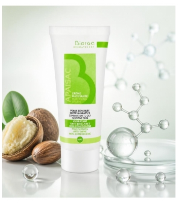 Apaisac Biorga Crème Matifiante Mat Peaux Sensibles 40 ml