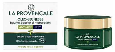 La Provençale Oléo-Jeunesse Baume Booster d'Hydratation Nuit Anti-Âge Bio 50 ml