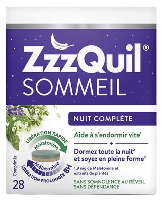 ZzzQuil Sommeil Nuit Complète 28 Jours 28 Comprimés