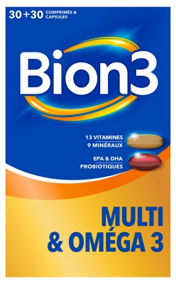 Bion 3 Multi & Oméga 3 30 Capsules + 30 Comprimés