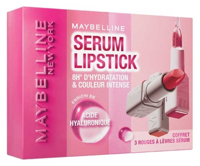 Maybelline New York Maybe It's Sérum Rouge à Lèvres Coffret Trio