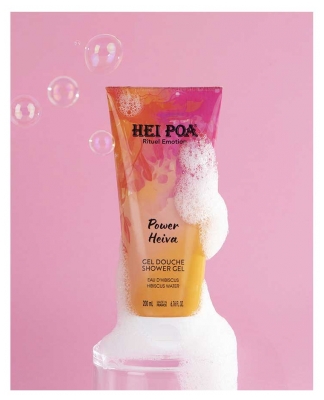 Hei Poa Power Heiva Gel Douche à l'Eau d'Hibiscus 200 ml