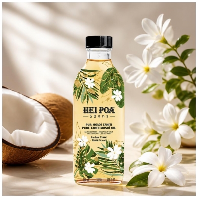 Hei Poa Pur Monoï Tahiti AO Parfum Tiaré Multiusages 100 ml