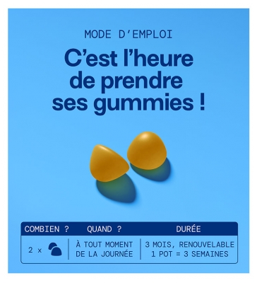 Mium Lab Stress Sans Sucres Plantes Gaba et Vitamine 42 Gummies