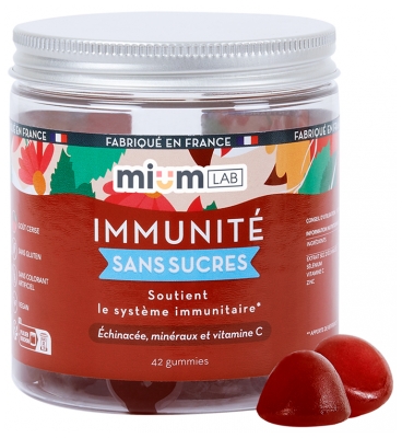 Mium Lab Immunité Sans Sucres Vitamines et Minéraux 42 Gummies