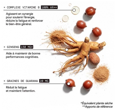 Mium Lab Énergie Sans Sucres Plantes et Vitamines 42 Gummies