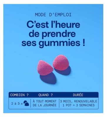 Mium Lab Magnésium Sans Sucres Magnésium et Vitamine 42 Gummies