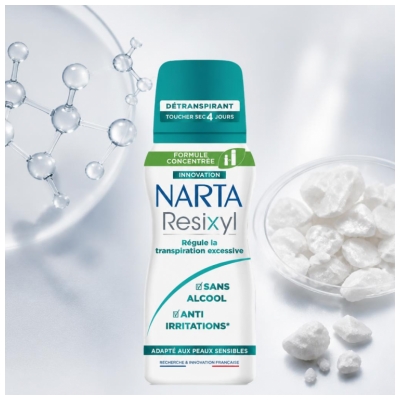 Narta Resixyl Détranspirant 4 Jours pour Peaux Sensibles Spray 100 ML