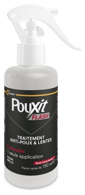 Pouxit Flash Anti-Poux et Lentes Spray Lotion 2 x 150 ml Offre Spéciale