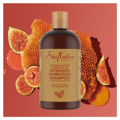 SheaMoisture Manuka Honey & Mafura Oil Shampoing Super Hydratant Cheveux Secs384 ML