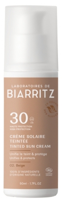 Laboratoires de Biarritz Alga Maris Crème Solaire Visage Teintée SPF30 Bio 50 ml