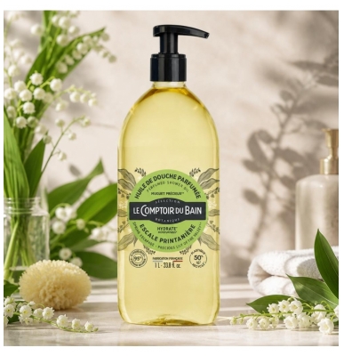 Le Comptoir du Bain Huile de Douche Muguet Précieux 1 l