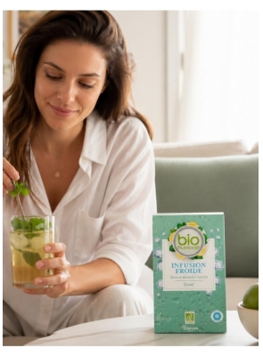 Vitavea Bionutrisanté Infusion Froide Boost Menthe-Citron Bio 20 Sachets 