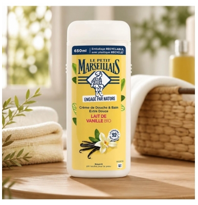 Le Petit Marseillais Crème de Douche Extra Douce Lait 650 ml