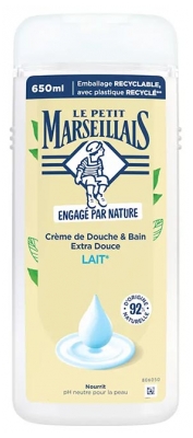 Le Petit Marseillais Crème de Douche Extra Douce Lait 650 ml
