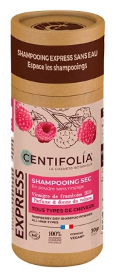 Centifolia Shampoing Sec en Poudre Vinaigre de Framboise Tous Types de Cheveux Bio 30 g