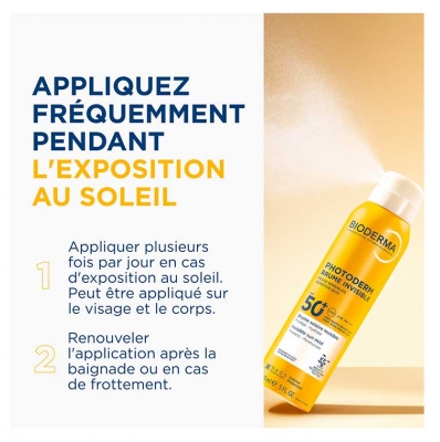 Bioderma Photoderm Brume Invisible Spf50+ Peaux Sensibles Sans Alcool 150 ml
