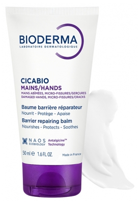 Bioderma Cicabio Crème Main Réparatrice Peaux Sèches et Abîmées 50 ml