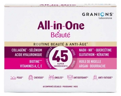 Granions All-In-One Anti-Âge & Beauté 60 Comprimés Sécables