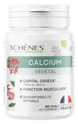 Les 3 Chênes Calcium Végétal Capital Osseux 60 Comprimés