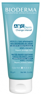 Bioderma Abcderm Crème Pâte à L'eau Pour le Change Bébé 75 g