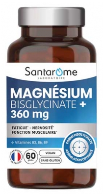 Santarome Magnésium Bisglycinate 360 mg + Vitamines 60 Gélules