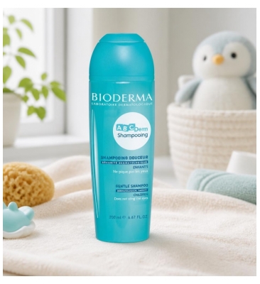 Bioderma Abcderm Shampoing Doux Bébé et Enfant Cuir Chevelu Délicat 200 ml