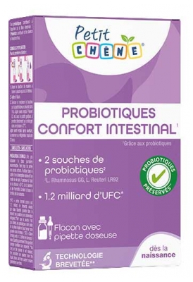 Les 3 Chênes Petit Chêne Probiotiques Confort Intestinal Dès la Naissance 5,5 ml