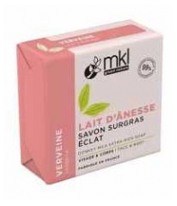 MKL Green Nature Verveine Lait D'Ânesse Savon Surgras Éclat Visage et Corps 100 g