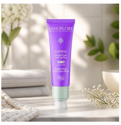 Sanoflore Lumina Fluide Anti-Taches et Éclat SPF30 Bio 40 ml