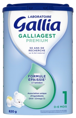 Gallia Galliagest 1er Âge 820 g de 0 à 6 Mois