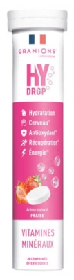 Granions HyDrop Hydratation Vitamines Minéraux 20 Comprimés Effervescents