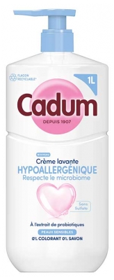Cadum Hypoallergénique Crème Lavante Hypoallergénique 1 L