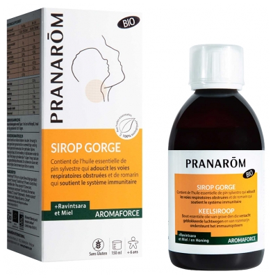 Pranarôm Aromaforce Sirop Gorge Miel Bio 150 ml
