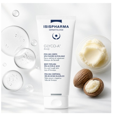 Isispharma Glyco-A Peeling Corps Peaux Sèches et Rugueuses 200 ml