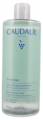 Caudalie Vinoclean Lotion Tonique Hydratante Visage et Yeux 400 ml