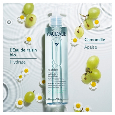 Caudalie Vinoclean Eau de Raisin Micellaire Démaquillante Visage & Yeux 400 ml