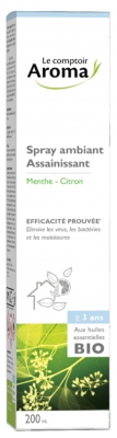Le Comptoir Aroma Spray Assainissant Huiles Essentielles Bio Menthe-Citron 200 ml