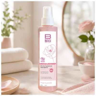 BcomBIO Brume Hydratante Repulpante Visage Cou et Décolleté Bio 200 ml