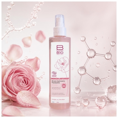 BcomBIO Brume Hydratante Repulpante Visage Cou et Décolleté Bio 200 ml
