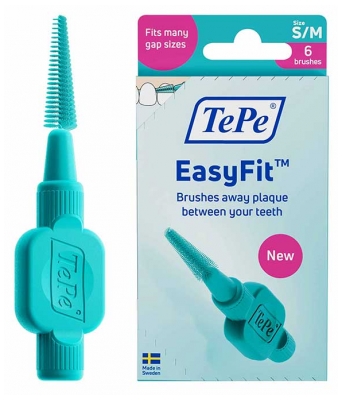 TePe EasyFit Brushes 6 Brossettes Interdentaires - Taille : S/M