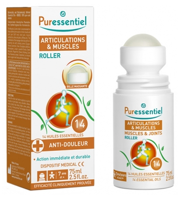 Puressentiel Roller Articulations & Muscles Aux 14 Huiles Essentielles 75 ml