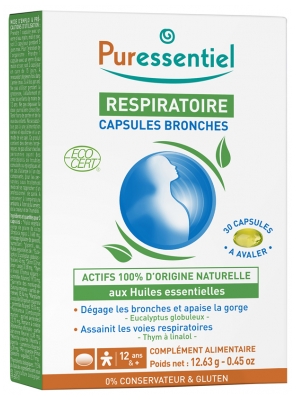 Puressentiel Capsules Bronches Aux He Bio - 30 Capsules