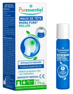 Puressentiel Roller Maux de Tête Aux 9 Huiles Essentielles 5 ml