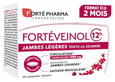 Forté Pharma Fortéveinol 12H - 60 Comprimés à Libération Prolongée