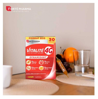 Forté Pharma Vitalité 4 g Dynamisant - 30 Ampoules