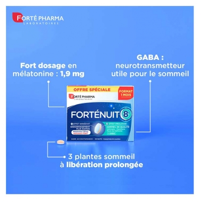 Forté Pharma Forténuit 8H - 30 Comprimés Bicouche