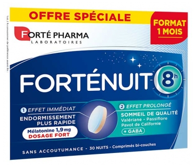 Forté Pharma Forténuit 8H - 30 Comprimés Bicouche